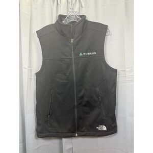 North Face Vest Mens Small Black WindWall Softshell Full Zip Sleeveless Jacket